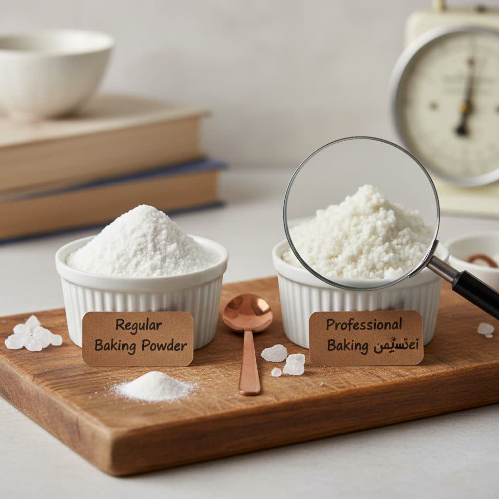 راز کیک های قنادی: تفاوت بیکینگ پودر معمولی با بیکینگ پودر حرفه‌ای چیست؟